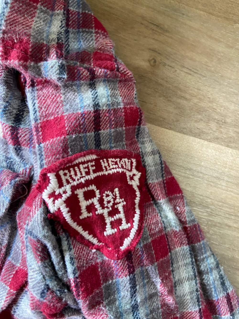 $1 - Kids Red Plaid Button-Up Shirt - Casual Long Sleeve Top - Picture 4 of 4